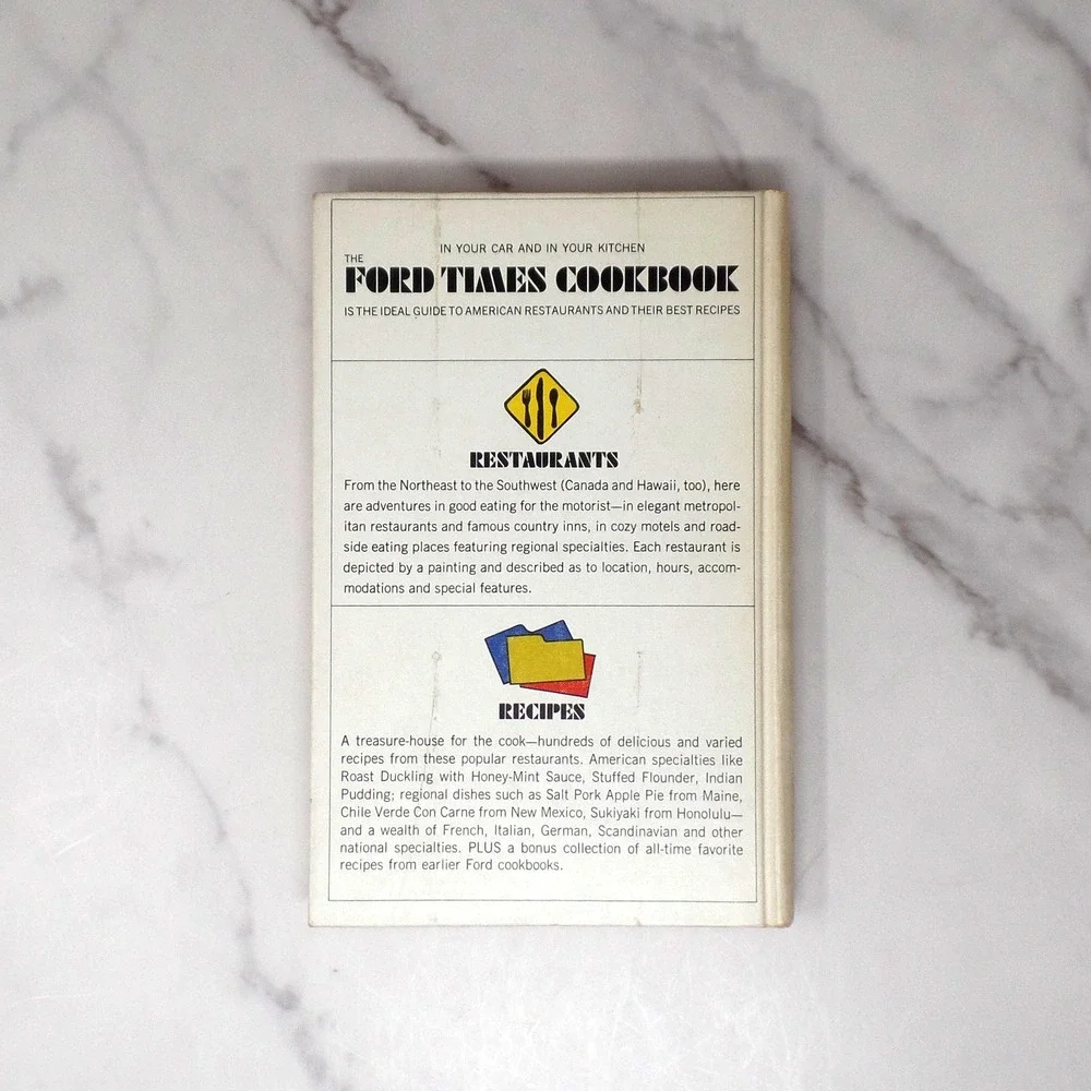 Vintage The Ford Times Cookbook (1968)